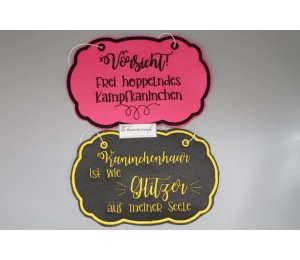 Stickserie - ITH Türschilder Bunnies